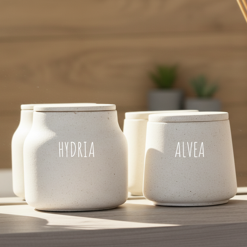 Le pot et son couvercle ALVEA, artisanat français