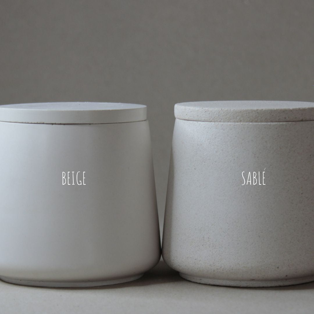 Le pot et son couvercle ALVEA, artisanat français