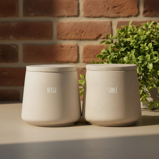 Le pot et son couvercle ALVEA, artisanat français