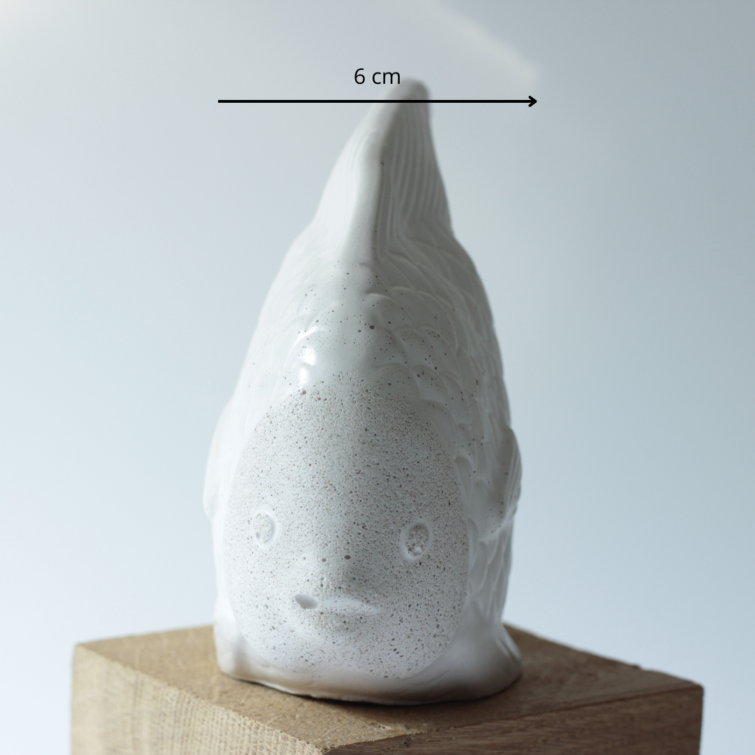 Le poisson tropicale PISCIS en béton, fabrication artisanale