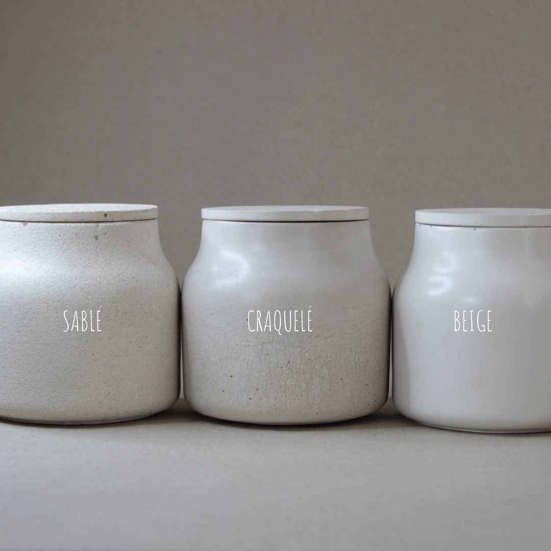 Le pot et son couvercle HYDRIA, artisanat français