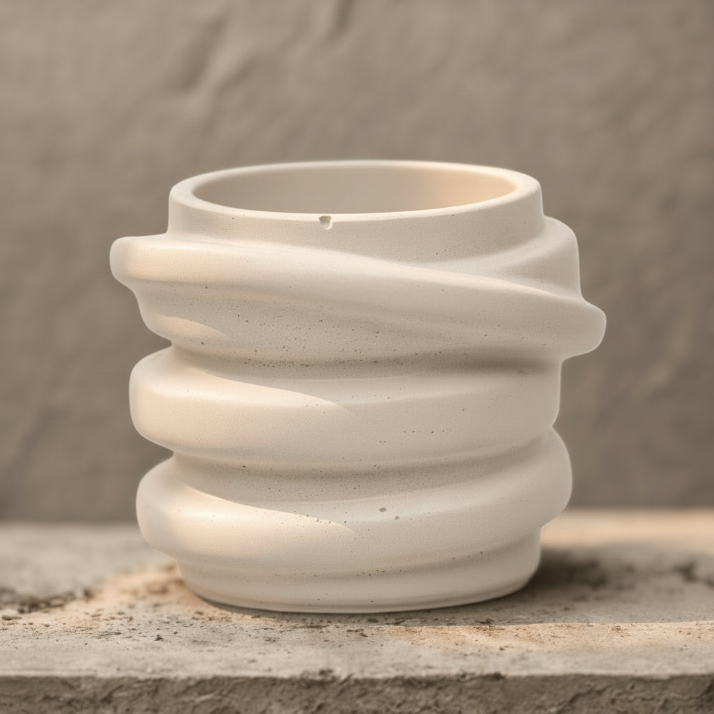 Le pot en béton MELI, artisanat français