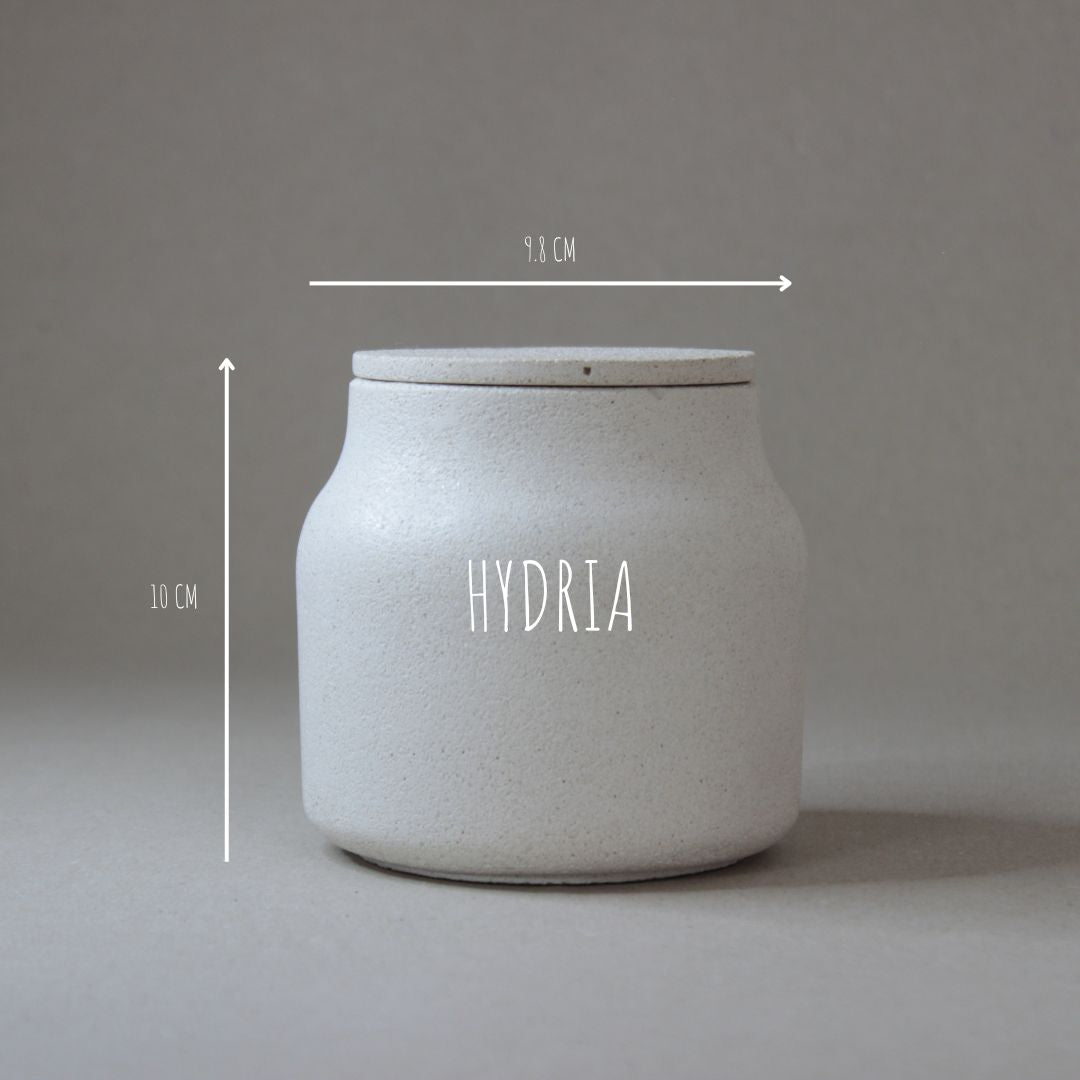 Le pot et son couvercle HYDRIA, artisanat français