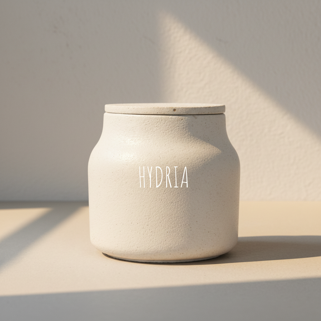 Le pot et son couvercle HYDRIA, artisanat français