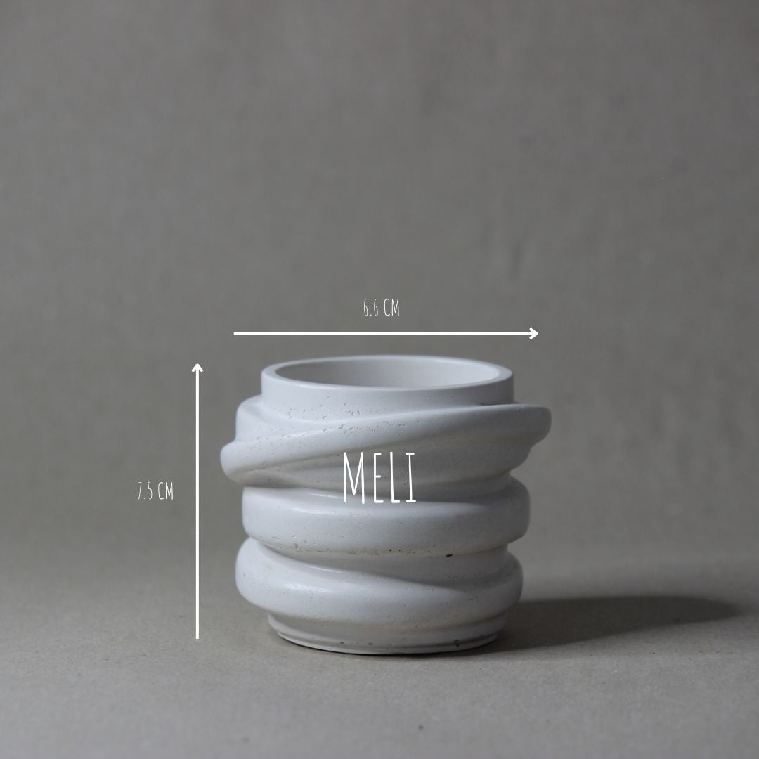 Le pot en béton MELI, artisanat français