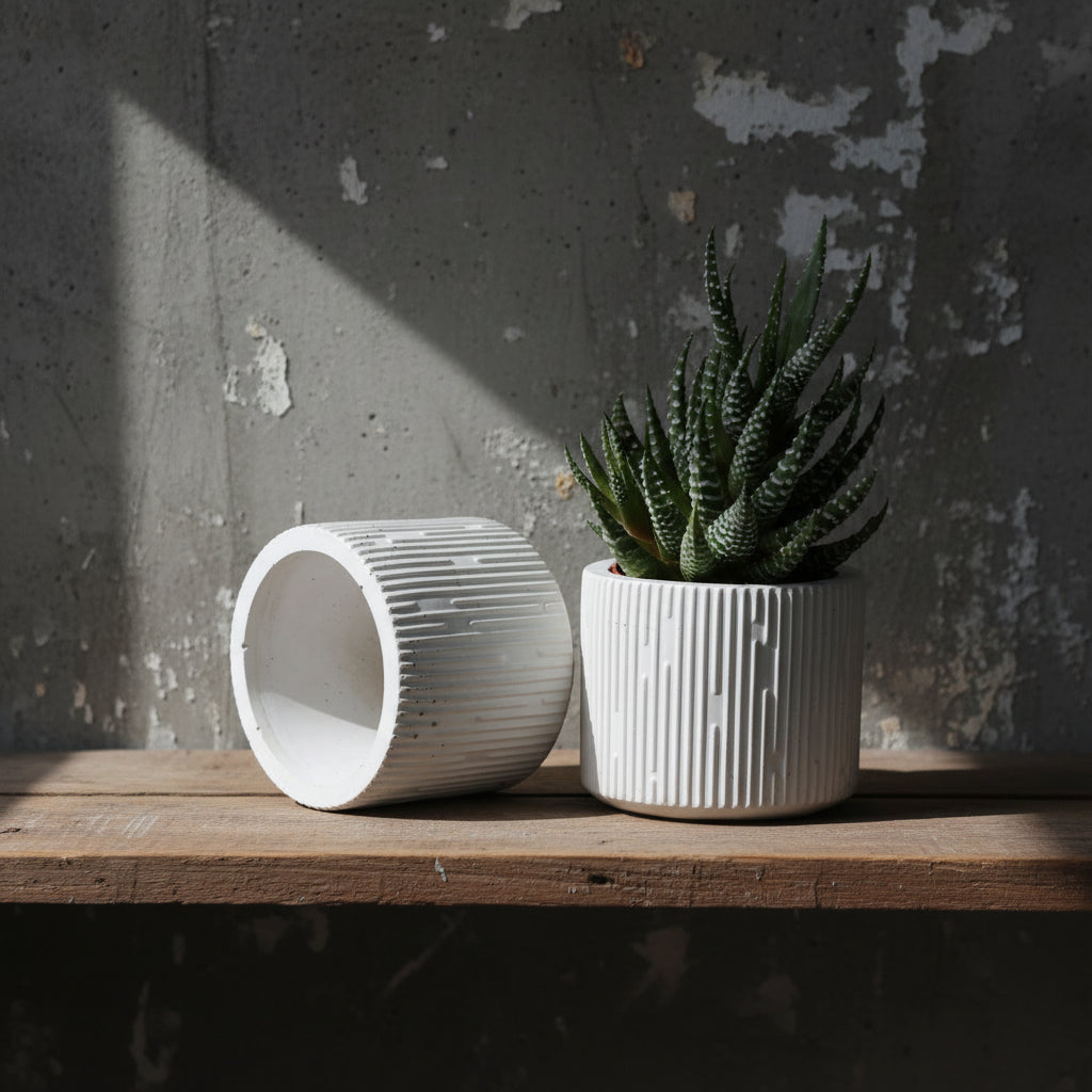 Le pot en béton RETI, artisanat français